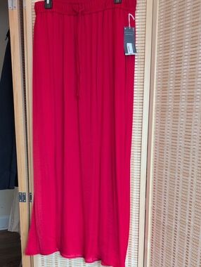 Worthington Red Maxi Skirt